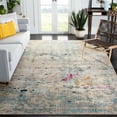 thumbnail image 1 of SAFAVIEH Madison Candelario Abstract Polka Dots Area Rug, Grey/Gold, 6'7" x 6'7" Square, 1 of 8