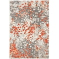 thumbnail image 1 of SAFAVIEH Madison Candelario Abstract Polka Dots Area Rug, Grey/Orange, 3' x 5', 1 of 9