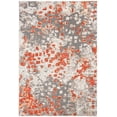 thumbnail image 1 of SAFAVIEH Madison Candelario Abstract Polka Dots Area Rug, Grey/Orange, 8' x 10', 1 of 8