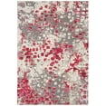 thumbnail image 1 of SAFAVIEH Madison Candelario Abstract Polka Dots Area Rug, Grey/Red, 5'3" x 7'6", 1 of 9