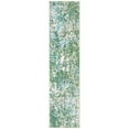 thumbnail image 1 of SAFAVIEH Madison Candelario Abstract Polka Dots Runner Rug, Green/Turquoise, 2'2" x 6', 1 of 8
