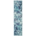 thumbnail image 1 of SAFAVIEH Madison Candelario Abstract Runner Rug, Turquoise/Navy, 2'2" x 12', 1 of 7