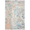 thumbnail image 1 of SAFAVIEH Madison Clyde Vintage Abstract Area Rug, Light Blue/Beige, 3' x 5', 1 of 8