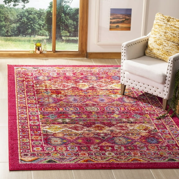 SAFAVIEH Madison Collection MAD307R Fuchsia / Fuchsia Rug