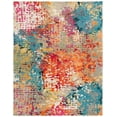 thumbnail image 1 of SAFAVIEH Madison Colleen Abstract Distressed Area Rug, Ivory/Multi, 10' x 14', 1 of 7