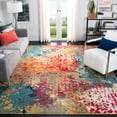 thumbnail image 1 of SAFAVIEH Madison Colleen Abstract Distressed Area Rug, Ivory/Multi, 11' x 11' Square, 1 of 9