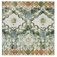 thumbnail image 1 of SAFAVIEH Madison Connell Geometric Area Rug, Green/Ivory, 6'7" x 6'7" Square, 1 of 9