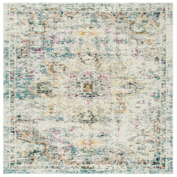 SAFAVIEH Madison Dalia Oriental Area Rug, Grey/Gold, 10' x 10' Square