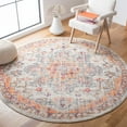 thumbnail image 1 of SAFAVIEH Madison Dalia Oriental Area Rug, Beige/Orange, 3' x 3' Round, 1 of 12