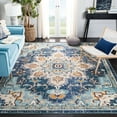 thumbnail image 1 of SAFAVIEH Madison Dalia Oriental Area Rug, Blue/Light Blue, 10' x 14', 1 of 16