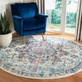 thumbnail image 1 of SAFAVIEH Madison Dalia Oriental Area Rug, Cream/Blue, 4' x 4' Round, 1 of 11