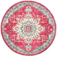 thumbnail image 1 of SAFAVIEH Madison Dalia Oriental Area Rug, Fuchsia/Blue, 6'7" x 6'7" Round, 1 of 11
