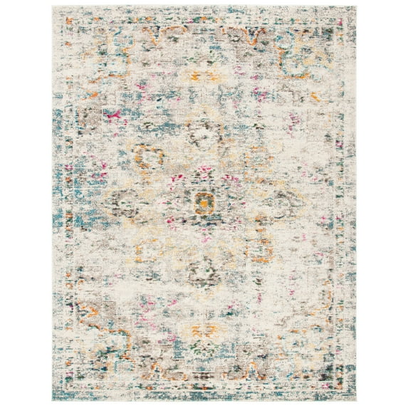 SAFAVIEH Madison Dalia Oriental Area Rug, Grey/Gold, 12' x 15'