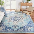 thumbnail image 1 of SAFAVIEH Madison Dalia Oriental Area Rug, Teal/Navy, 6'7" x 6'7" Square, 1 of 16