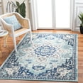 thumbnail image 1 of SAFAVIEH Madison Dalia Oriental Area Rug, Teal/Navy, 6' x 9', 1 of 15