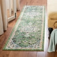 thumbnail image 1 of SAFAVIEH Madison Dalia Oriental Runner Rug, Green/Turquoise, 2' x 8', 1 of 12