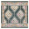 thumbnail image 1 of SAFAVIEH Madison Dayna Trellis Bordered Area Rug, Dark Green/Beige, 6'7" x 6'7" Square, 1 of 8