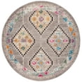 thumbnail image 1 of SAFAVIEH Madison Dayna Trellis Bordered Area Rug, Grey/Beige, 6'7" x 6'7" Round, 1 of 8