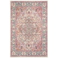 thumbnail image 1 of SAFAVIEH Madison Edwyna Geometric Area Rug, Beige/Fuchsia, 5'3" x 7'6", 1 of 8
