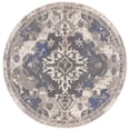 thumbnail image 1 of SAFAVIEH Madison Elinor Traditional Distressed Area Rug, Beige/Purple, 6'7" x 6'7" Round, 1 of 8