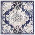 thumbnail image 1 of SAFAVIEH Madison Elinor Traditional Distressed Area Rug, Black Purple/Beige, 6'7" x 6'7" Square, 1 of 8