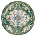 thumbnail image 1 of SAFAVIEH Madison Elinor Traditional Distressed Area Rug, Green/Light Blue, 6'7" x 6'7" Round, 1 of 8