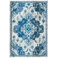 thumbnail image 1 of SAFAVIEH Madison Elinor Traditional Distressed Area Rug, Ivory/Blue, 4' x 6', 1 of 8