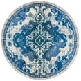thumbnail image 1 of SAFAVIEH Madison Elinor Traditional Distressed Area Rug, Ivory/Blue, 6'7" x 6'7" Round, 1 of 8