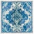 thumbnail image 1 of SAFAVIEH Madison Elinor Traditional Distressed Area Rug, Ivory/Blue, 6'7" x 6'7" Square, 1 of 8