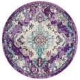 thumbnail image 1 of SAFAVIEH Madison Elinor Traditional Distressed Area Rug, Lavender/Light Blue, 3' x 3' Round, 1 of 8