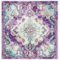 thumbnail image 1 of SAFAVIEH Madison Elinor Traditional Distressed Area Rug, Lavender/Light Blue, 6'7" x 6'7" Square, 1 of 8