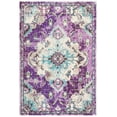 thumbnail image 1 of SAFAVIEH Madison Elinor Traditional Distressed Area Rug, Lavender/Light Blue, 6' x 9', 1 of 8