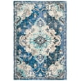thumbnail image 1 of SAFAVIEH Madison Elinor Traditional Distressed Area Rug, Navy/Ivory, 3' x 5', 1 of 8
