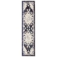 thumbnail image 1 of SAFAVIEH Madison Elinor Traditional Distressed Runner Rug, Black Purple/Beige, 2' x 8', 1 of 8