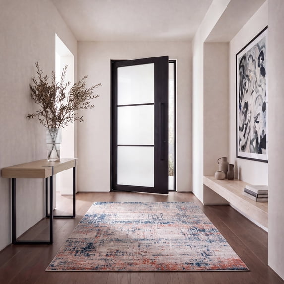 Safavieh Madison Emmet Abstract Area Rug, Blue/Gray, 5'5" x 7'7"