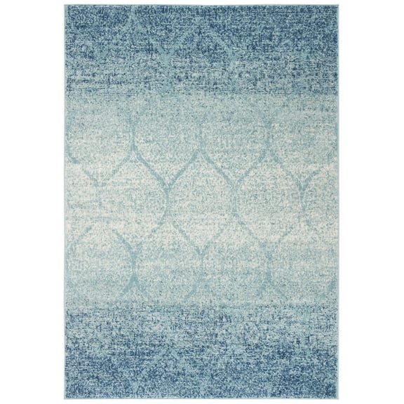 SAFAVIEH Madison Emmet Traditional Area Rug, Blue/Turquoise, 5'3" x 7'6"