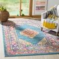 thumbnail image 1 of SAFAVIEH Madison Emmet Traditional Area Rug, Light Blue/Orange, 6'7" x 6'7" Square, 1 of 7