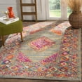 thumbnail image 1 of SAFAVIEH Madison Emmet Traditional Area Rug, Light Grey/Fuchsia, 4' x 6', 1 of 10