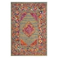 thumbnail image 1 of SAFAVIEH Madison Emmet Traditional Area Rug, Light Grey/Fuchsia, 6'7" x 6'7" Round, 1 of 10