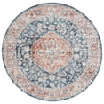 thumbnail image 1 of SAFAVIEH Madison Emmet Traditional Area Rug, Navy/Rust, 6'7" x 6'7" Round, 1 of 8