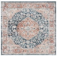 thumbnail image 1 of SAFAVIEH Madison Emmet Traditional Area Rug, Navy/Rust, 6'7" x 6'7" Square, 1 of 8