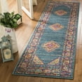 thumbnail image 1 of SAFAVIEH Madison Emmet Traditional Runner Rug, Light Blue/Orange, 2'3" x 8', 1 of 7