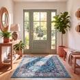 thumbnail image 1 of Safavieh Madison Eustacia Oriental Area Rug, Light Blue/Fuchsia, 5'3" x 7'6", 1 of 11