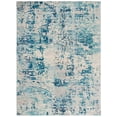 thumbnail image 1 of SAFAVIEH Madison Flowers Abstract Area Rug, Ivory/Turquoise, 10' x 14', 1 of 14