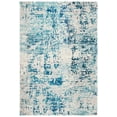 thumbnail image 1 of SAFAVIEH Madison Flowers Abstract Area Rug, Ivory/Turquoise, 2'2" x 4', 1 of 14