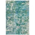 thumbnail image 1 of SAFAVIEH Madison Flowers Vintage Abstract Area Rug, Green/Turquoise, 4' x 6', 1 of 7
