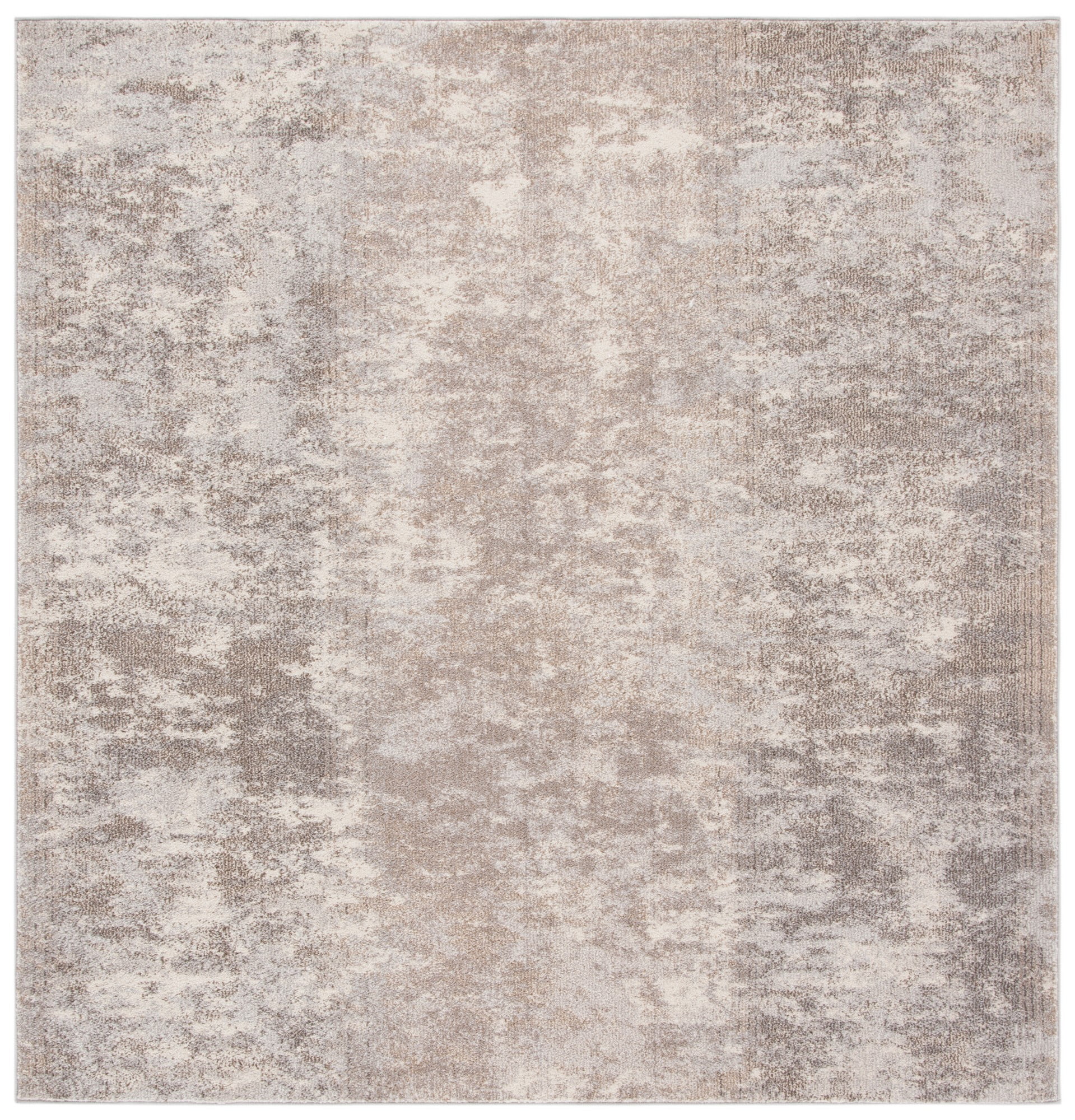 Metro Elegance 10'x10' Square Gray Synthetic Easy-Care Rug