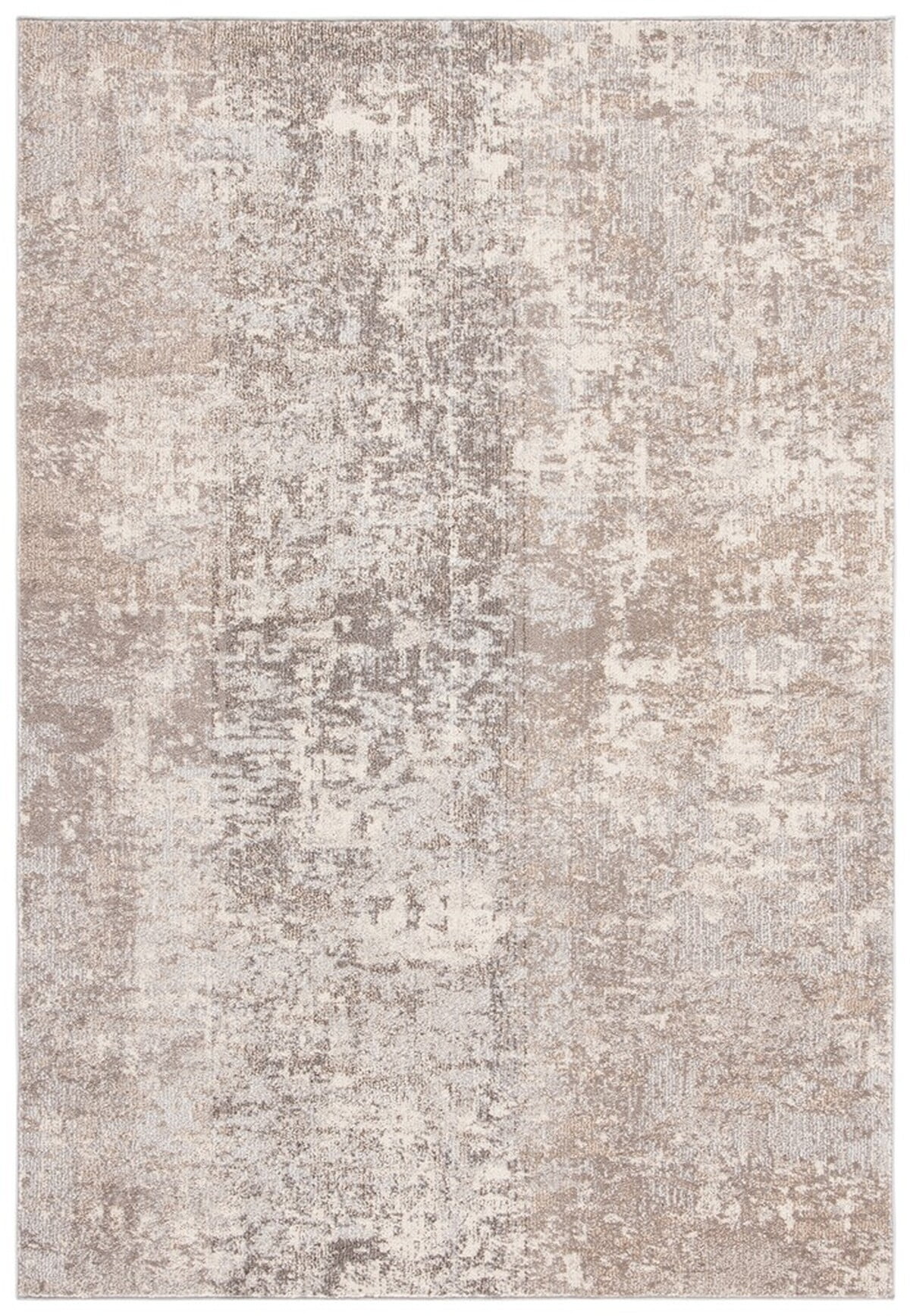 Gray and Beige 10' x 14' Synthetic Flat Woven Reversible Rug