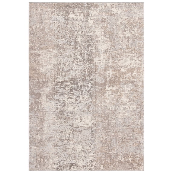 SAFAVIEH Madison Flowers Vintage Abstract Area Rug, Grey/Beige, 6' x 9'