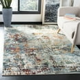 thumbnail image 1 of SAFAVIEH Madison Flowers Vintage Abstract Area Rug, Grey/Blue, 4' x 6', 1 of 10